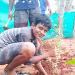 Children Planting Drought Resistant Species